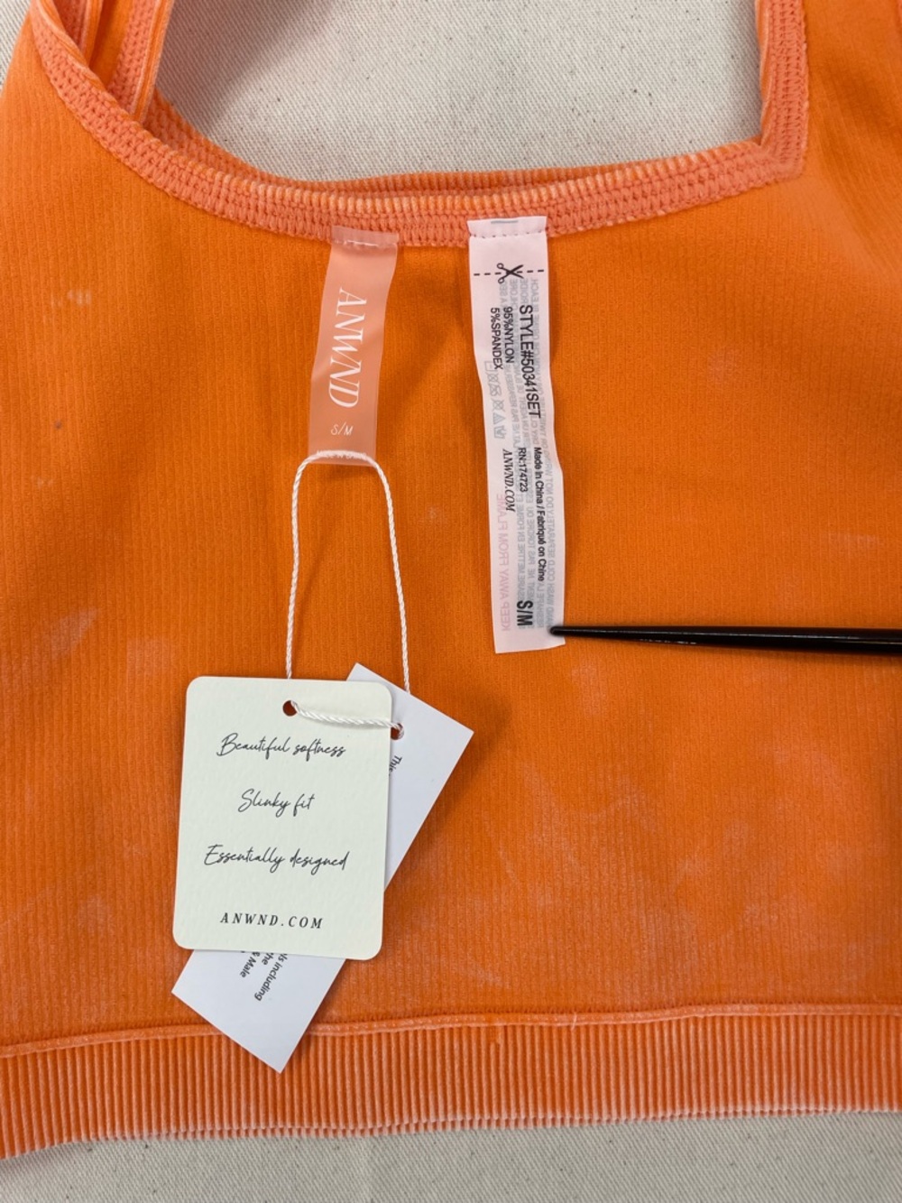 ANWND Ribbed matching set - Picture 4 of 7